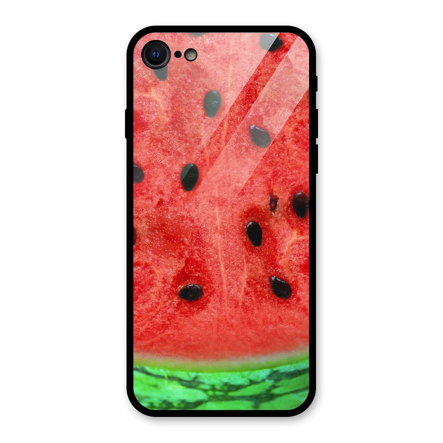 Watermelon Design Glass Back Case for iPhone SE 2020
