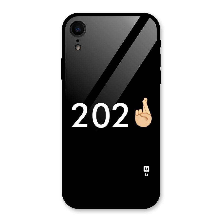 2021 Fingers Crossed Glass Back Case for iPhone XR