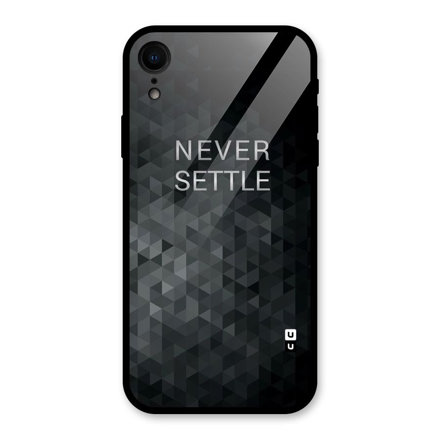 Abstract No Settle Glass Back Case for iPhone XR