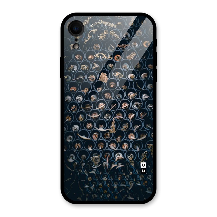 Ancient Wall Circles Glass Back Case for iPhone XR