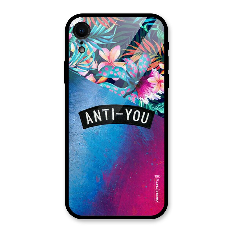 Anti You Glass Back Case for iPhone XR