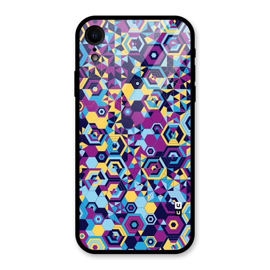 Artistic Abstract Glass Back Case for iPhone XR