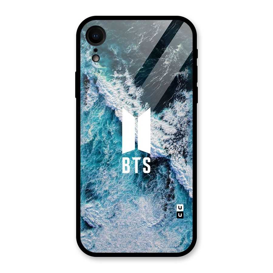BTS Ocean Waves Glass Back Case for iPhone XR
