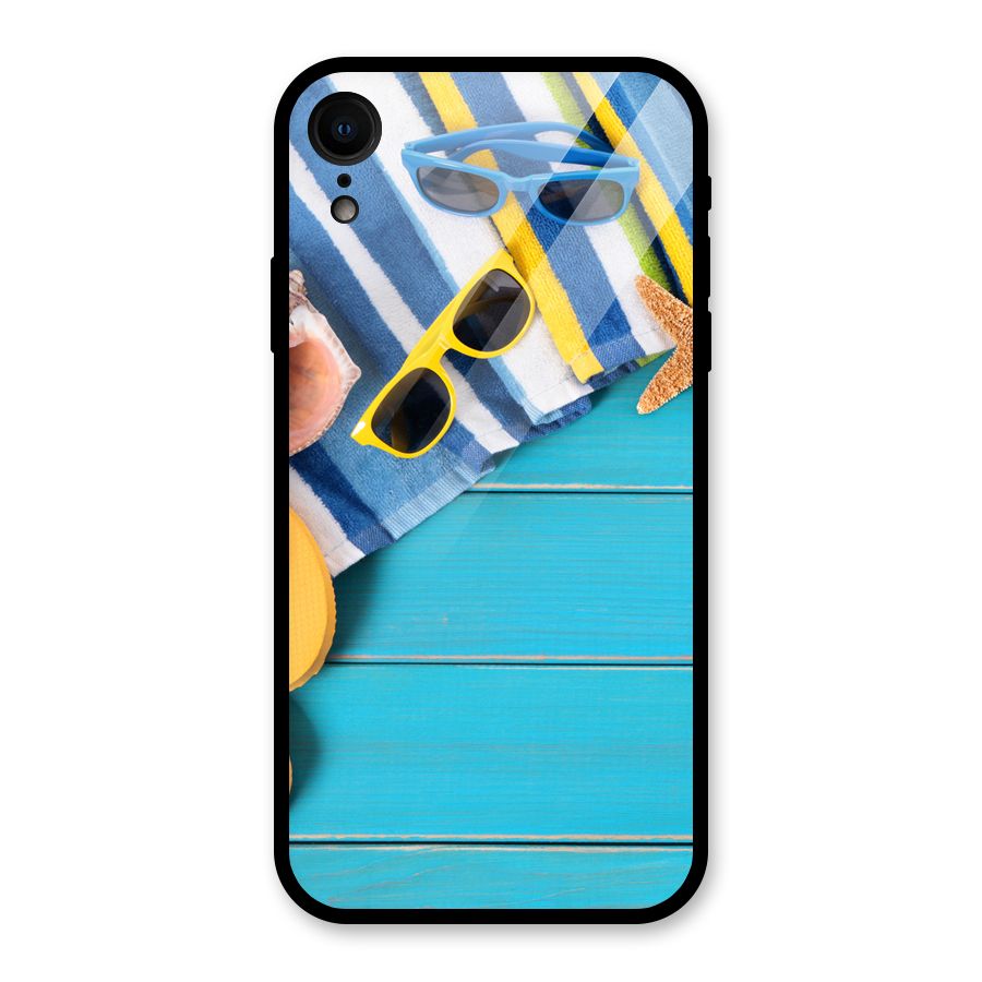 Beach Ready Glass Back Case for iPhone XR