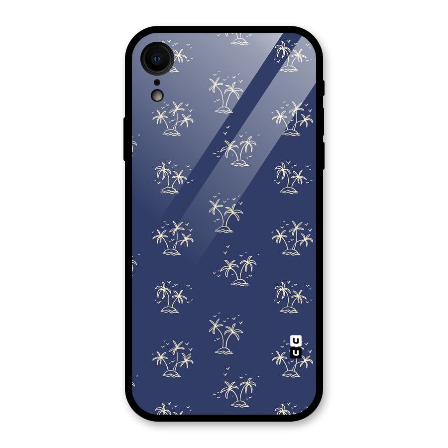 Beach Trees Glass Back Case for iPhone XR