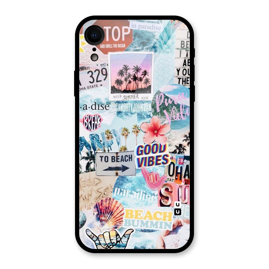Beaching Life Glass Back Case for iPhone XR