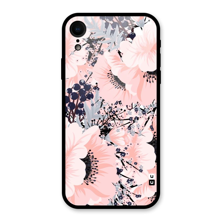Beautiful Flowers Glass Back Case for iPhone XR