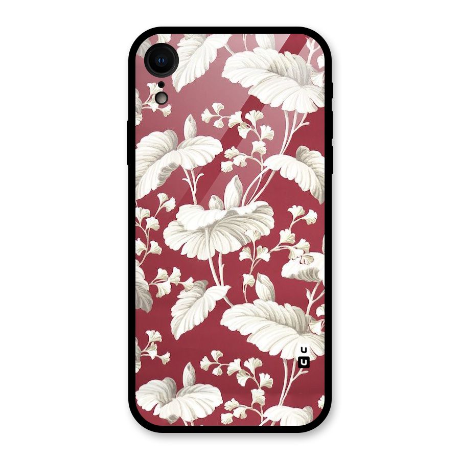 Beautiful Petals Glass Back Case for iPhone XR
