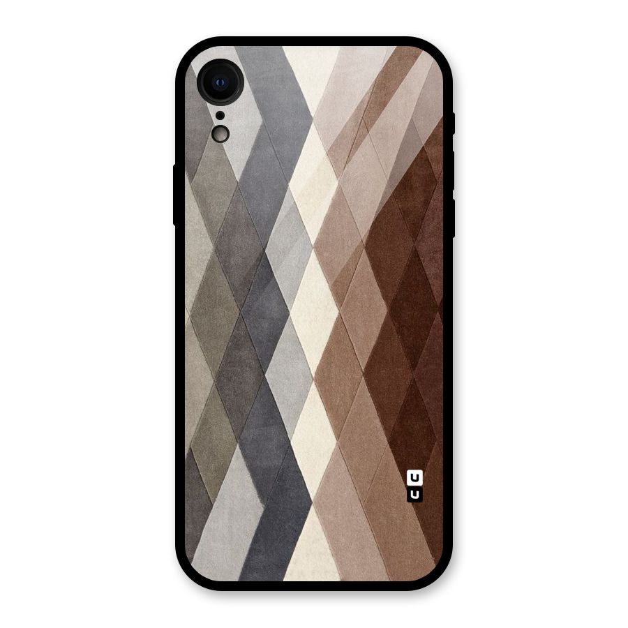 Beautiful Shades Of Diamonds Glass Back Case for iPhone XR