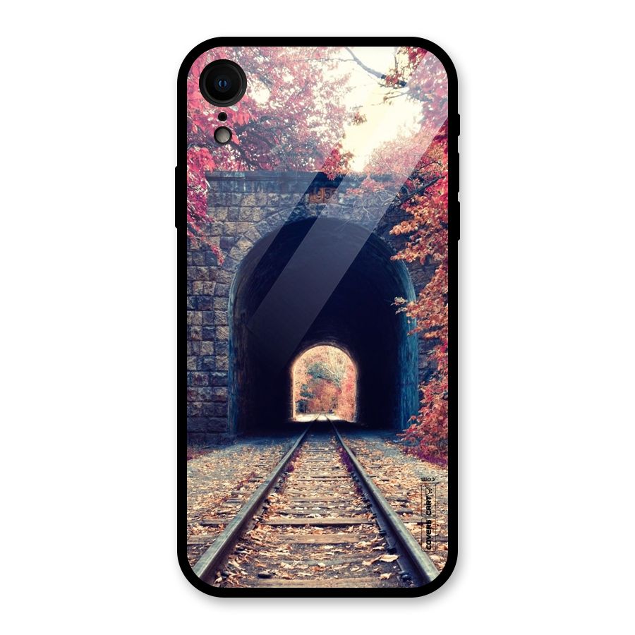 Beautiful Track Glass Back Case for iPhone XR