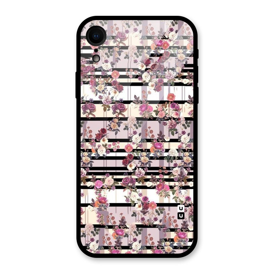 Beauty In Floral Glass Back Case for iPhone XR