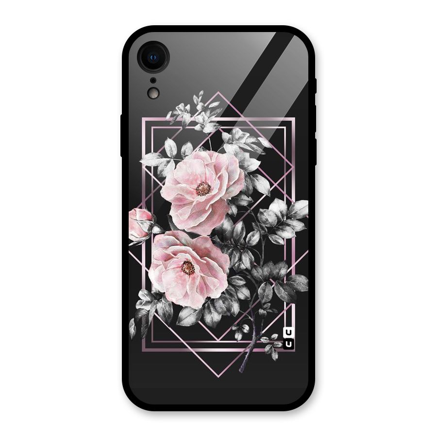 Beguilling Pink Floral Glass Back Case for iPhone XR