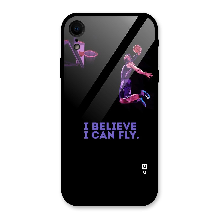 Believe And Fly Glass Back Case for iPhone XR