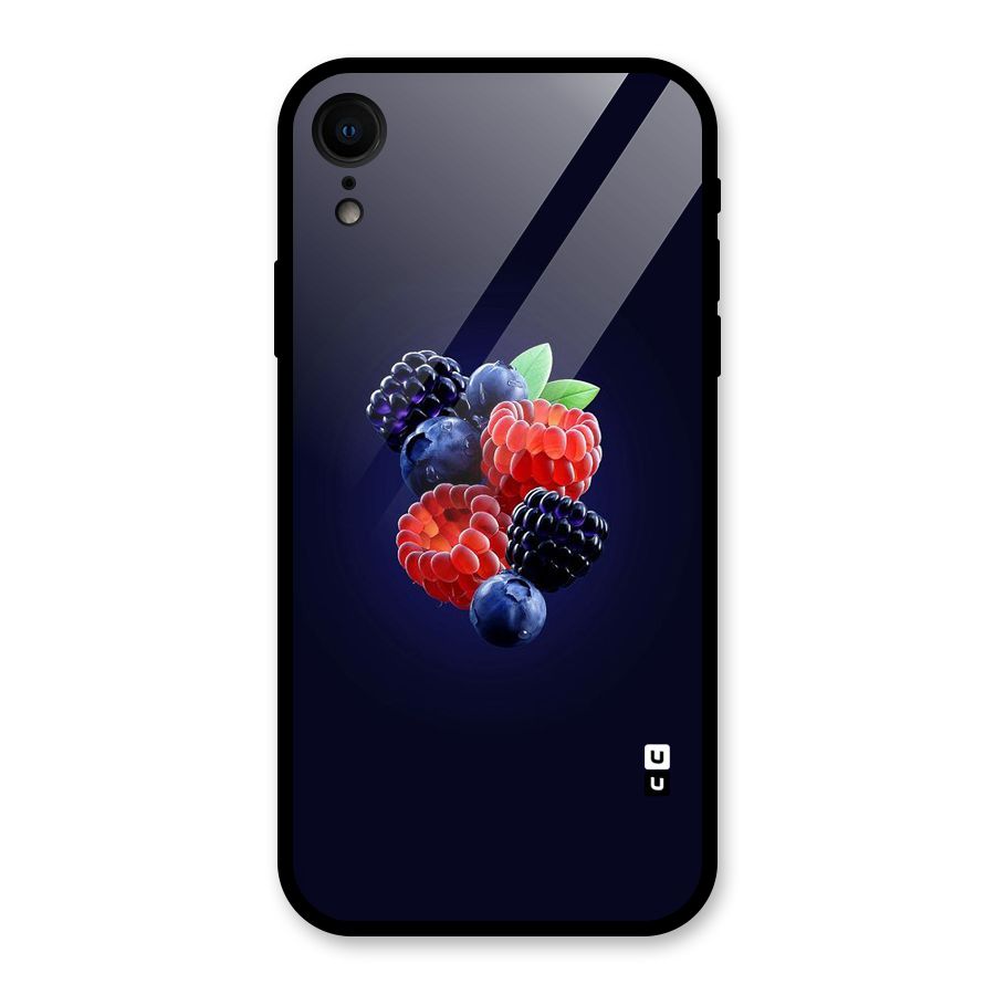 Berry Blast Glass Back Case for iPhone XR