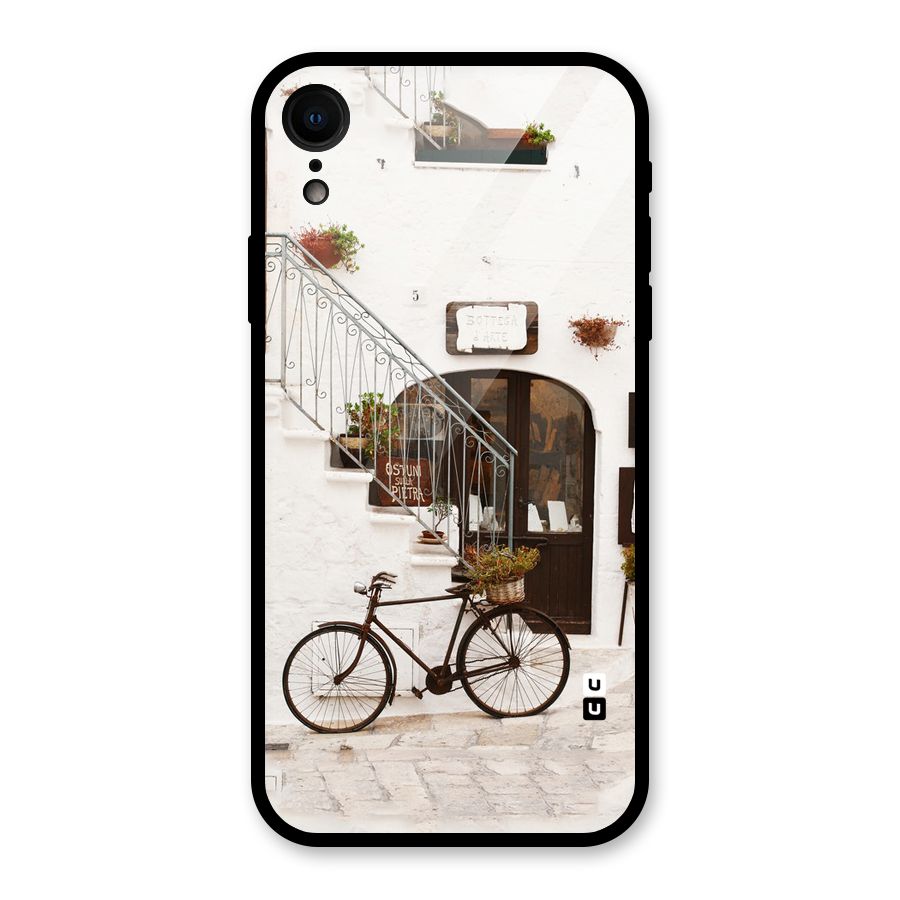 Bicycle Wall Glass Back Case for iPhone XR