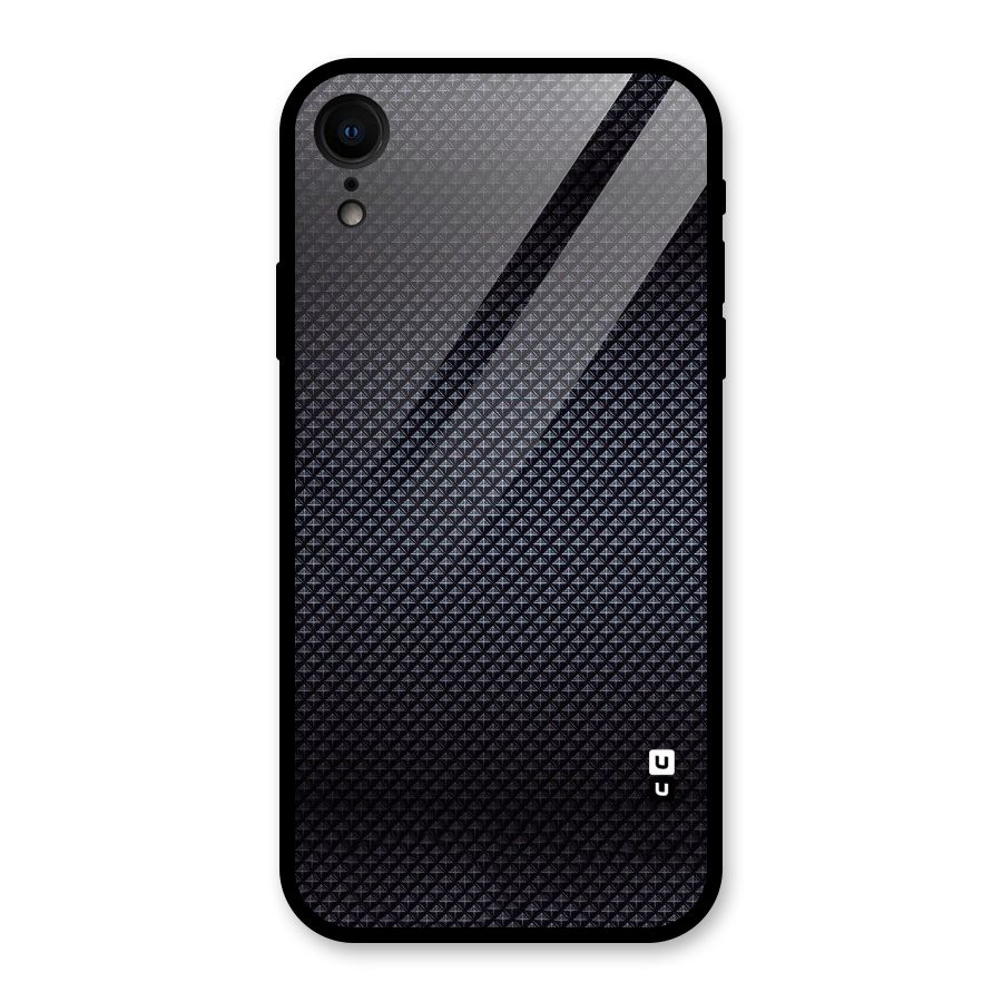 Black Diamond Glass Back Case for iPhone XR