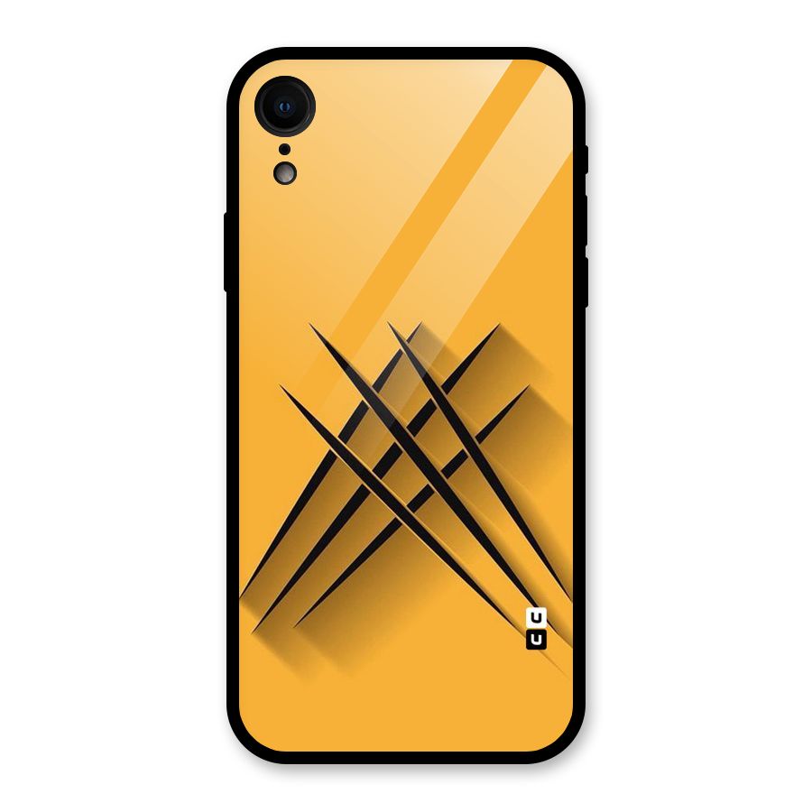 Black Paws Glass Back Case for iPhone XR