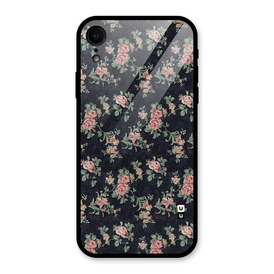 Bloom Black Glass Back Case for iPhone XR