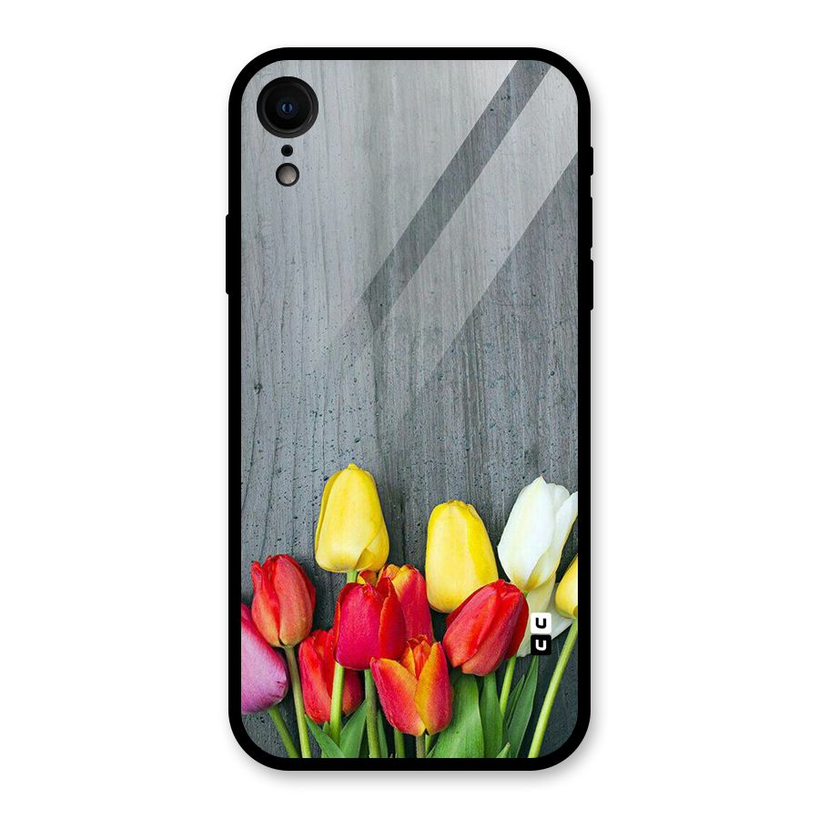 Bloom Grey Glass Back Case for iPhone XR