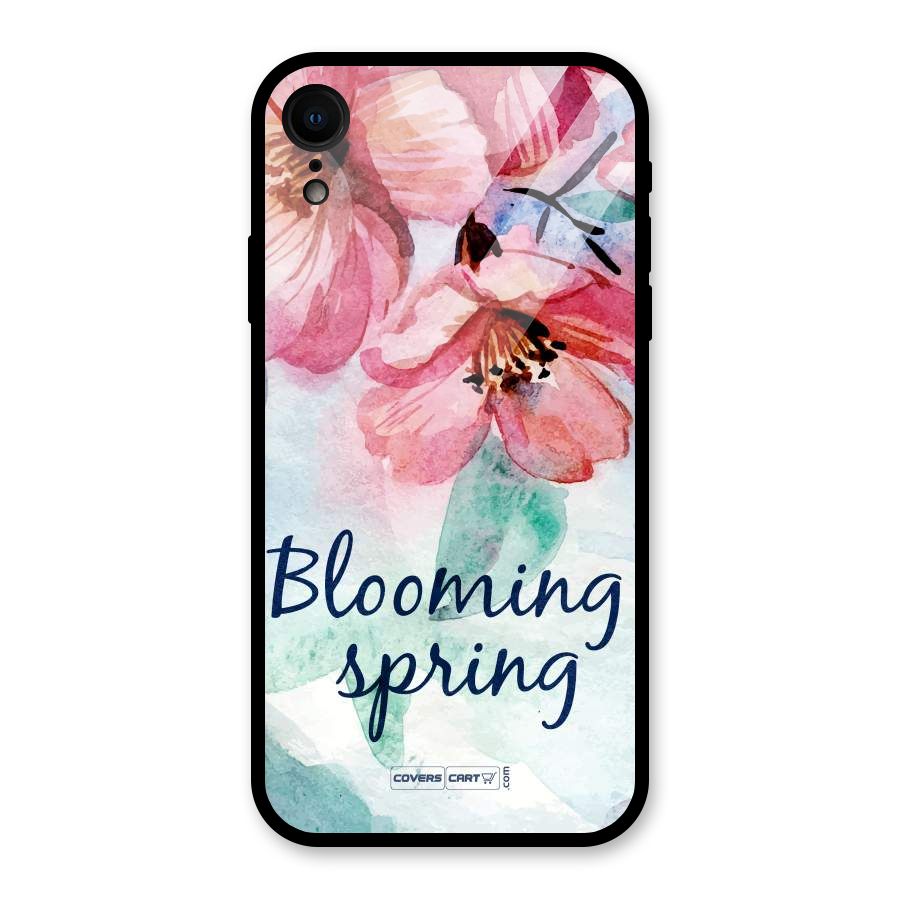 Blooming Spring Glass Back Case for iPhone XR