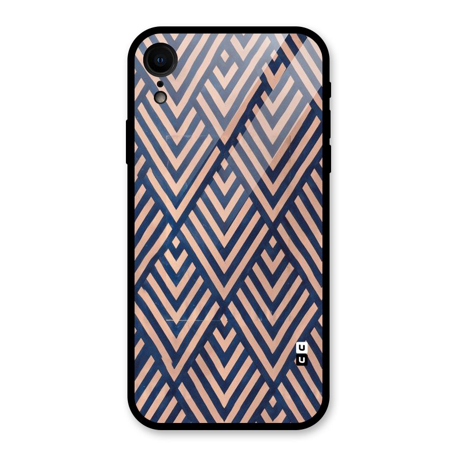 Blue Peach Glass Back Case for iPhone XR