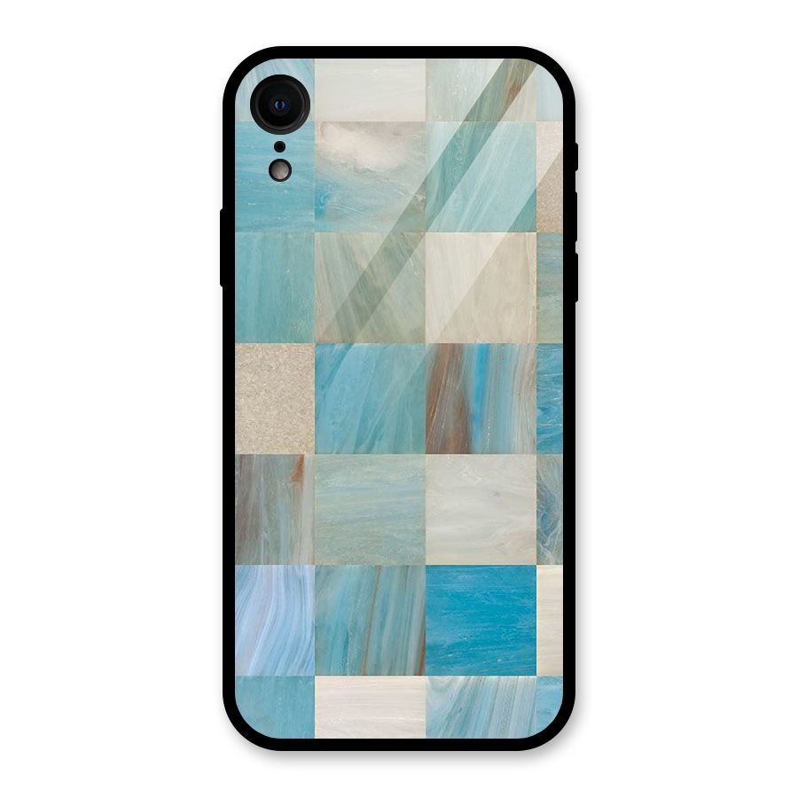 Blue Tiles Glass Back Case for iPhone XR