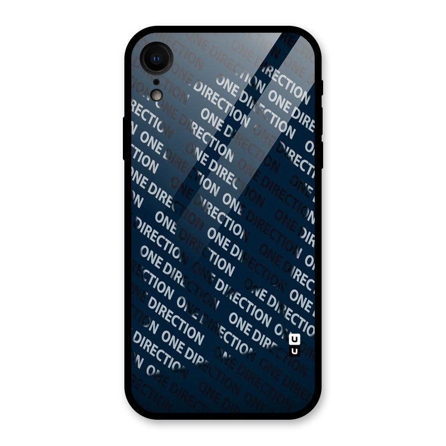 Blue Way Glass Back Case for iPhone XR