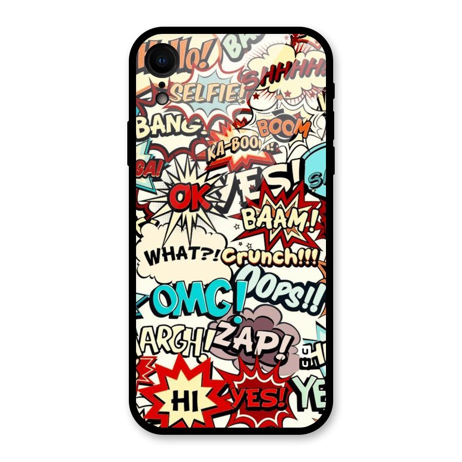 Boom Zap Glass Back Case for iPhone XR