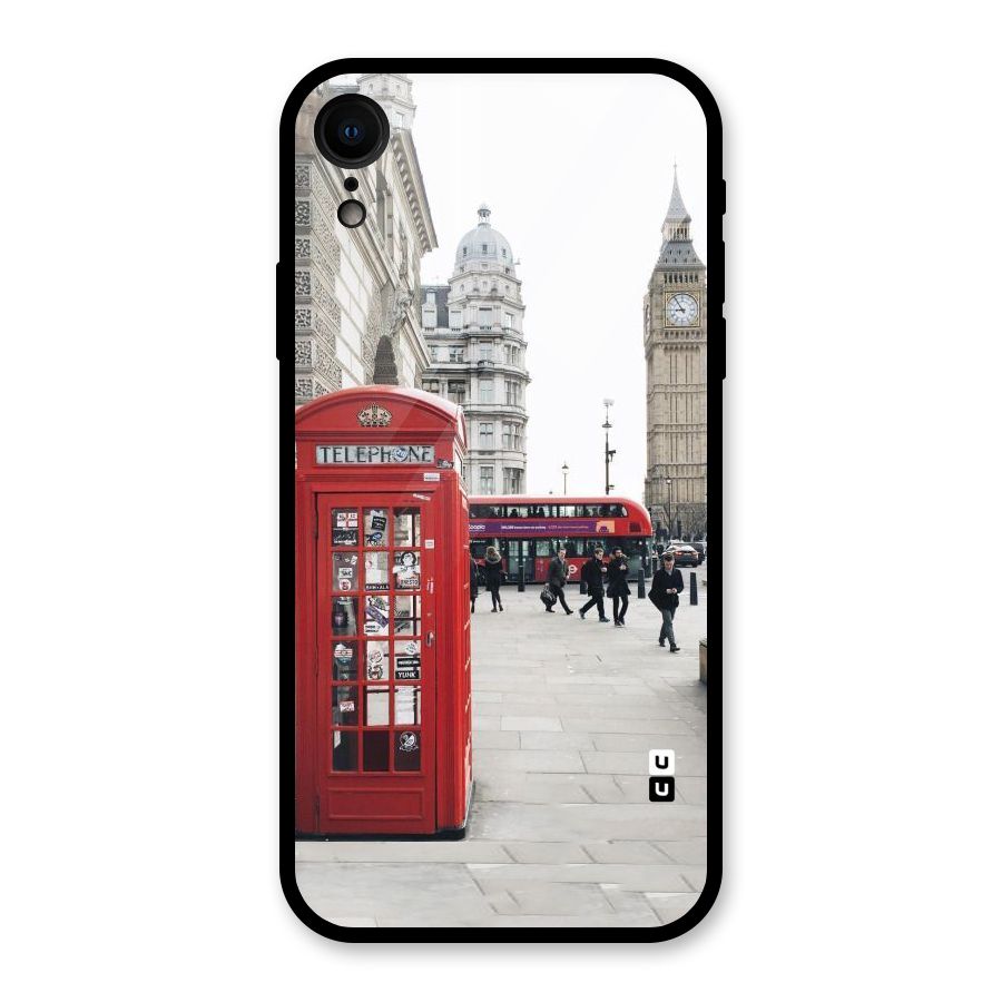 Booth In Red Glass Back Case for iPhone XR