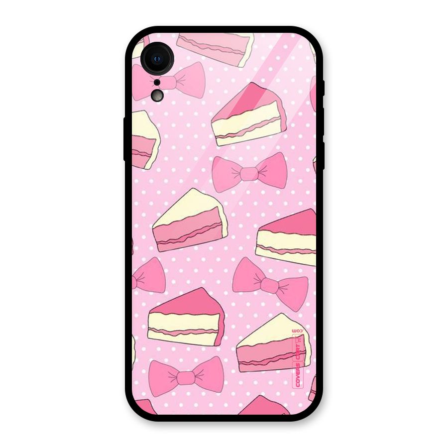 Bow Cake Glass Back Case for iPhone XR