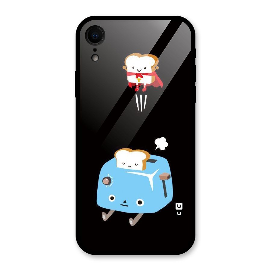 Bread Toast Glass Back Case for iPhone XR