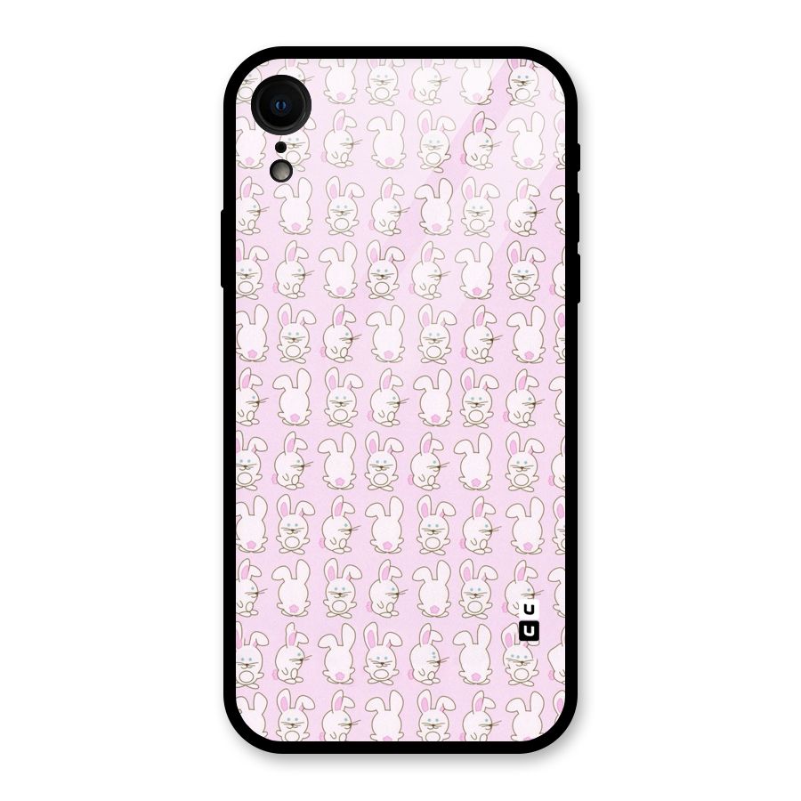 Bunny Cute Glass Back Case for iPhone XR