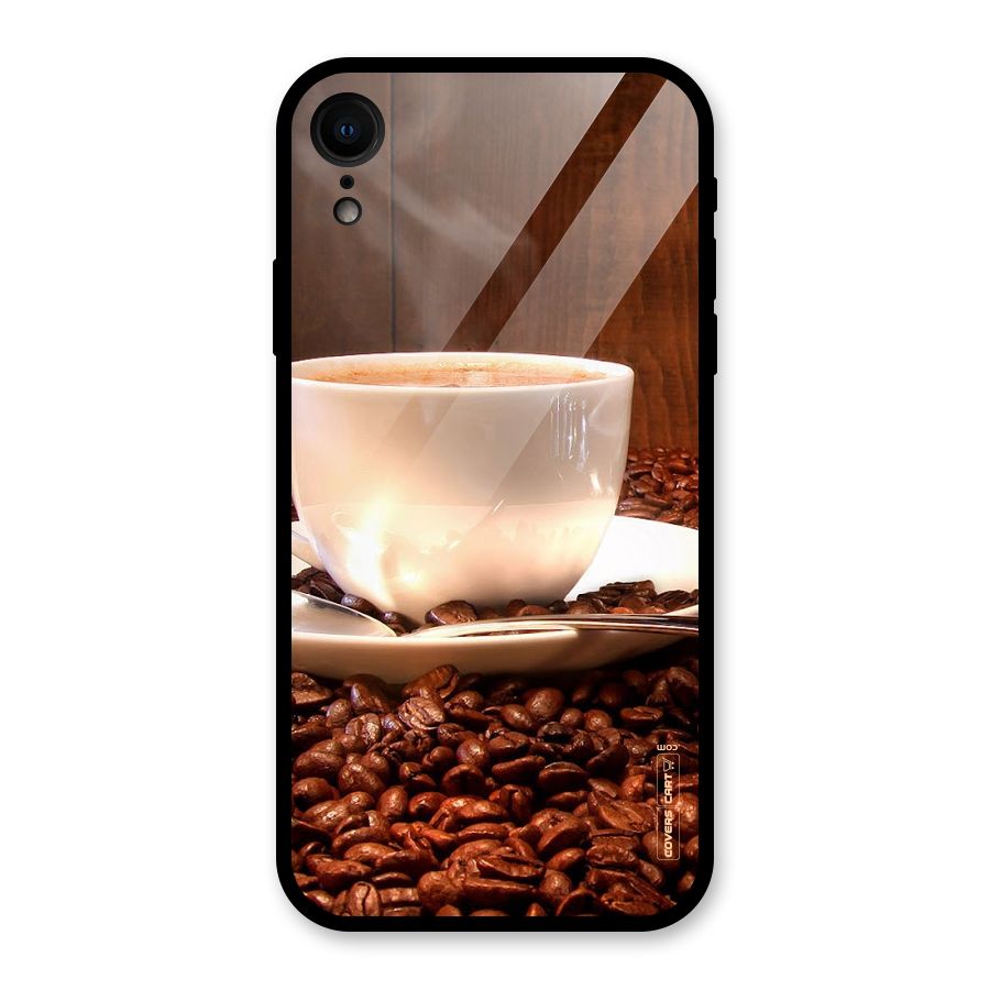 Caffeine Beans Glass Back Case for iPhone XR