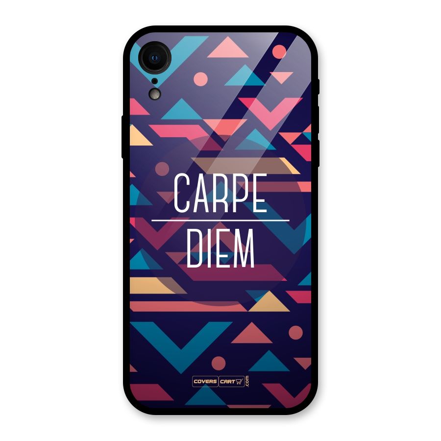 Carpe Diem Glass Back Case for iPhone XR