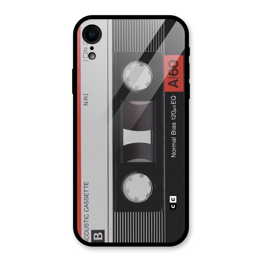 Casette Design Glass Back Case for iPhone XR
