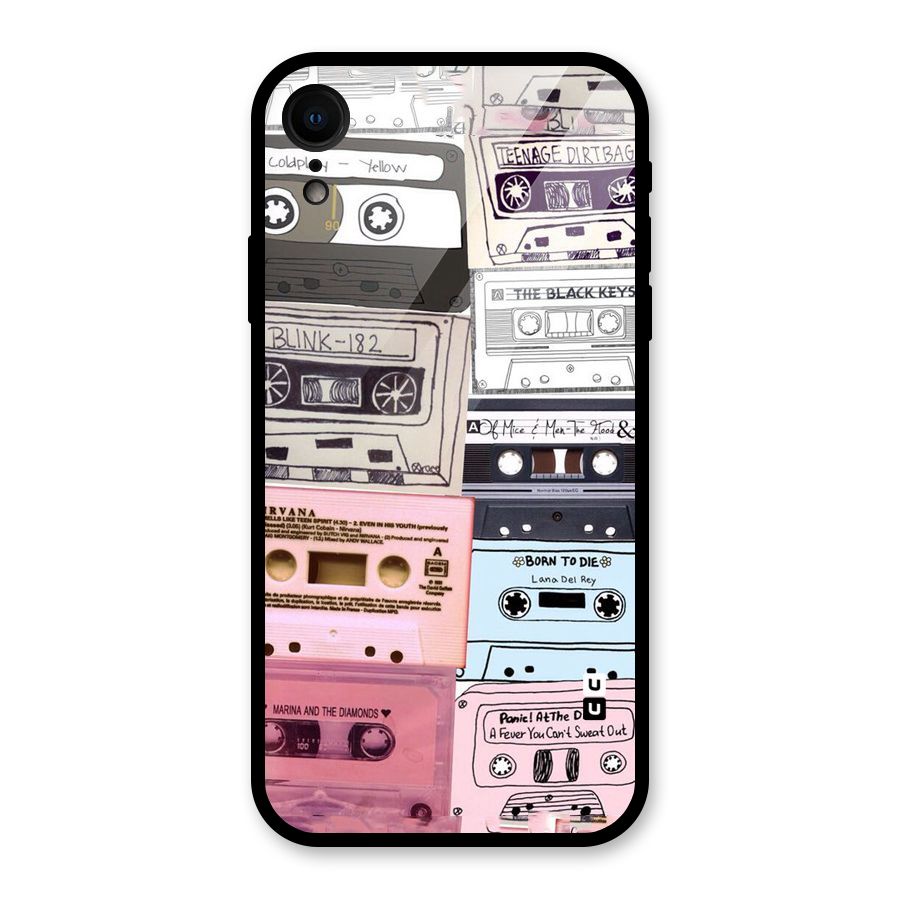 Casette Rolling Glass Back Case for iPhone XR