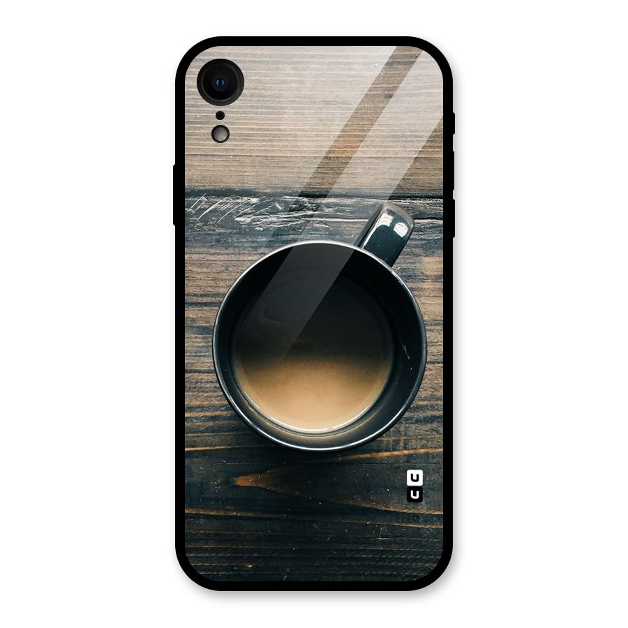 Chai On Wood Glass Back Case for iPhone XR