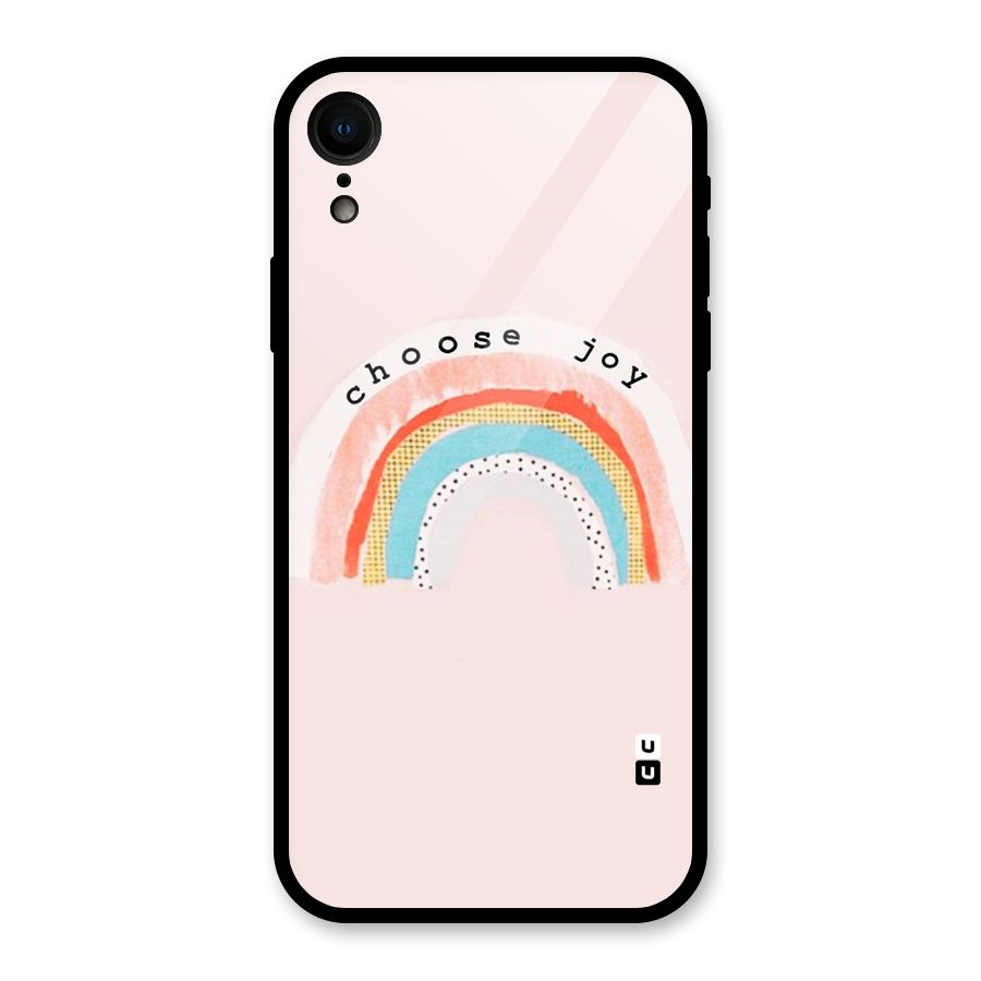 Choose Joy Glass Back Case for iPhone XR