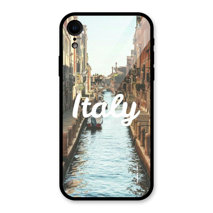City Travel Glass Back Case for iPhone XR