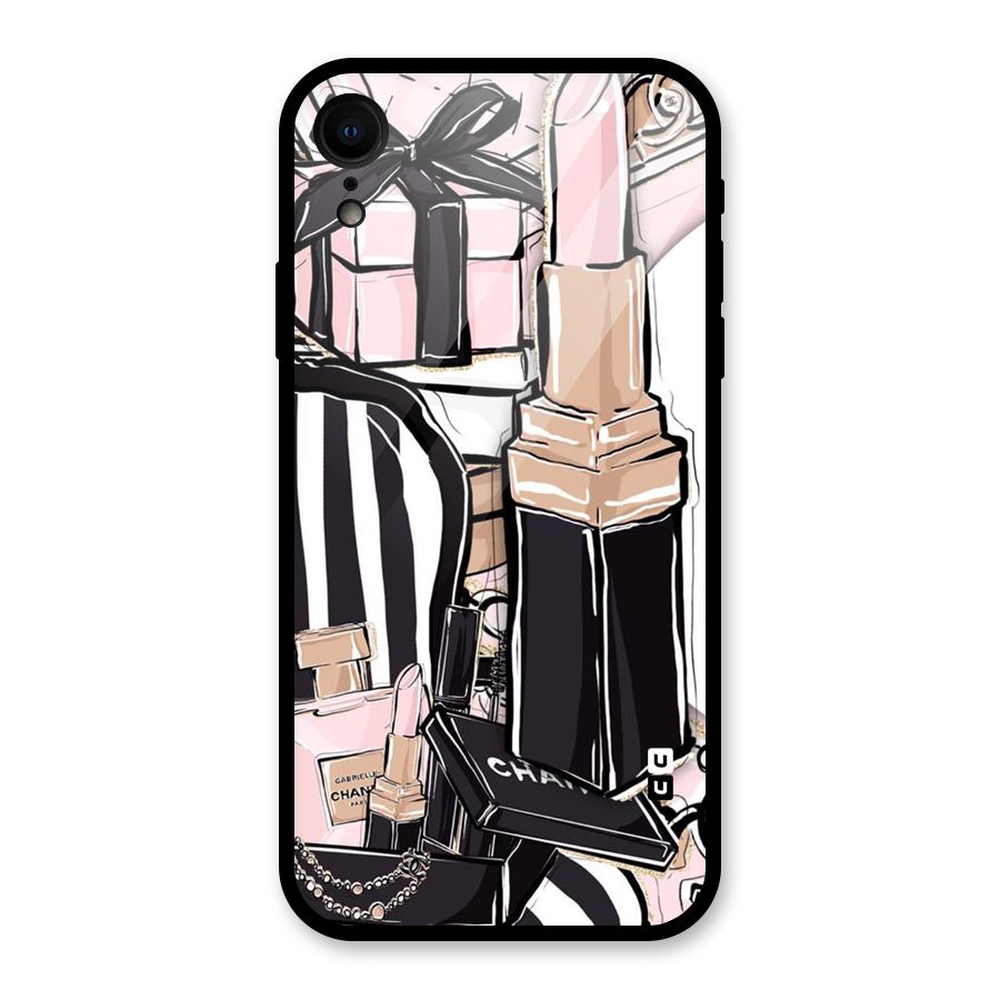 Class Girl Design Glass Back Case for iPhone XR