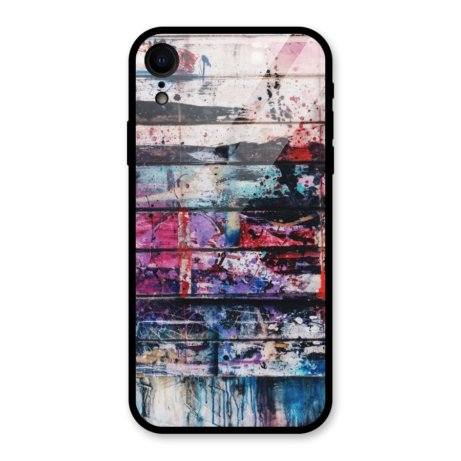 Classic Art Splash Glass Back Case for iPhone XR