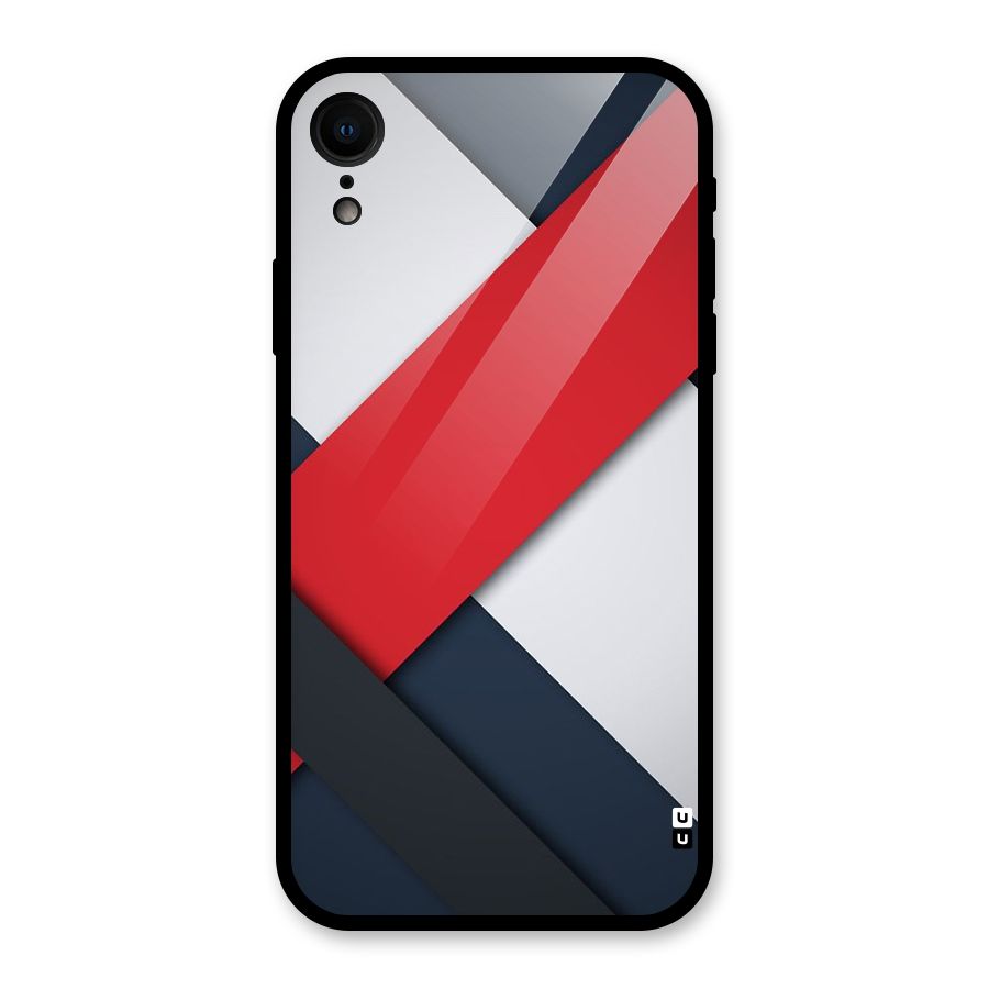 Classic Bold Glass Back Case for iPhone XR