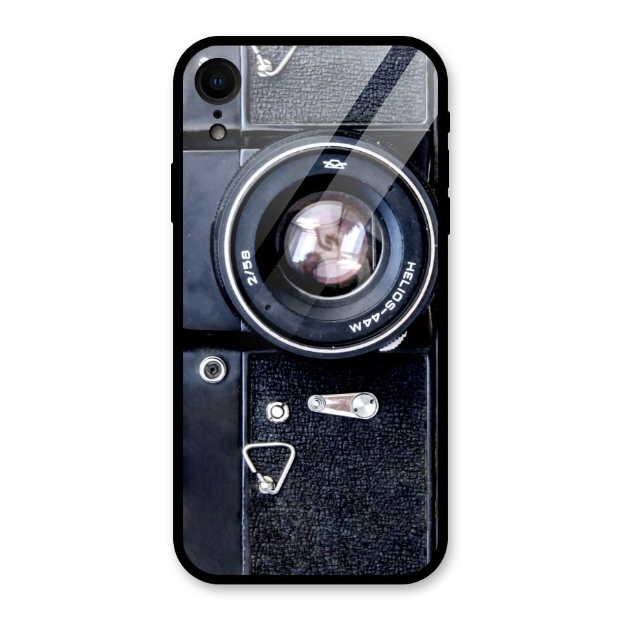 Classic Camera Glass Back Case for iPhone XR