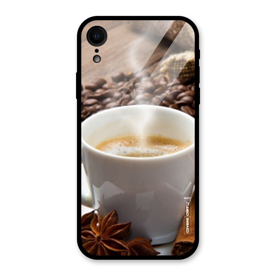 Classic Coffee Beans Glass Back Case for iPhone XR