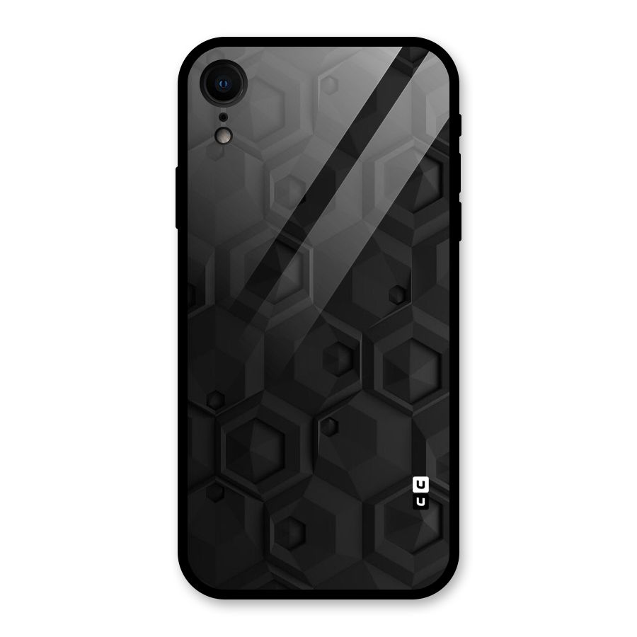 Classic Hexa Glass Back Case for iPhone XR