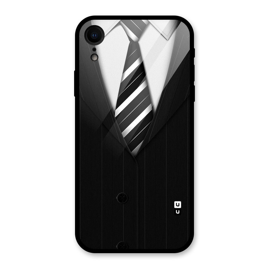Classic Ready Suit Glass Back Case for iPhone XR