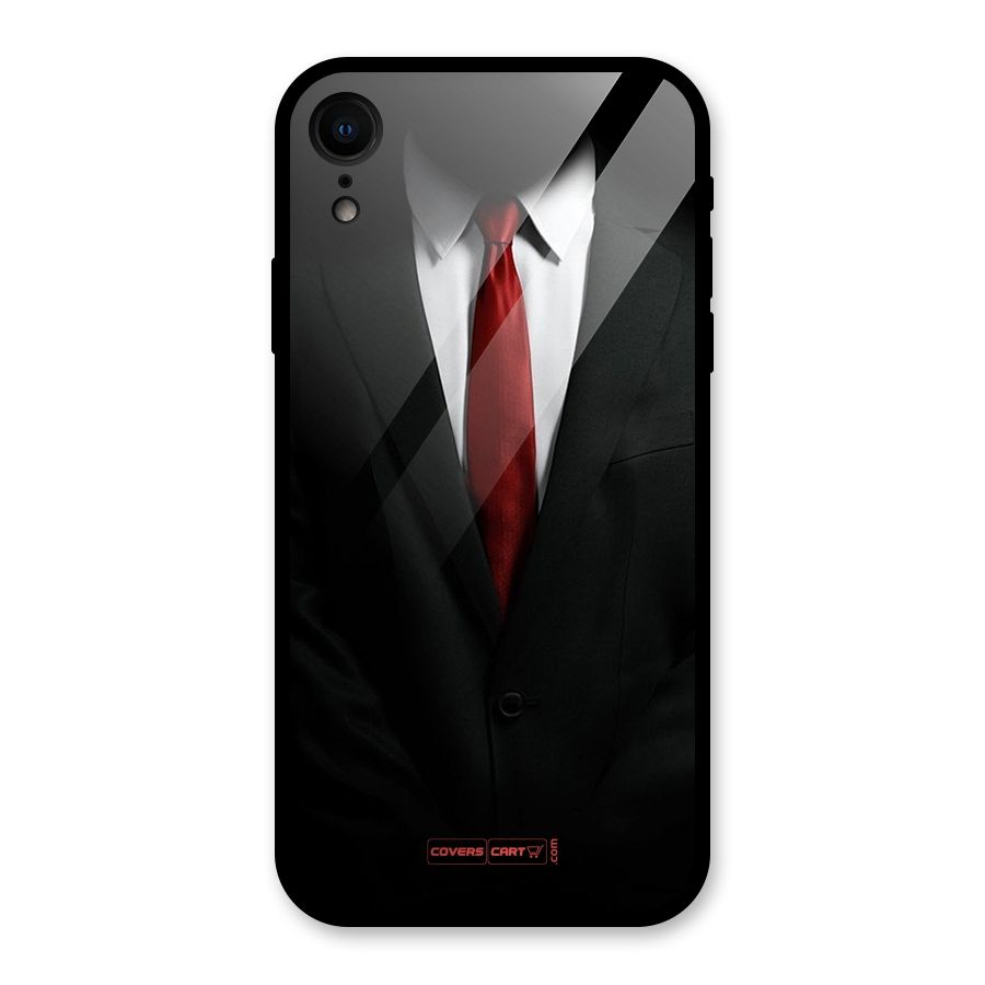 Classic Suit Glass Back Case for iPhone XR