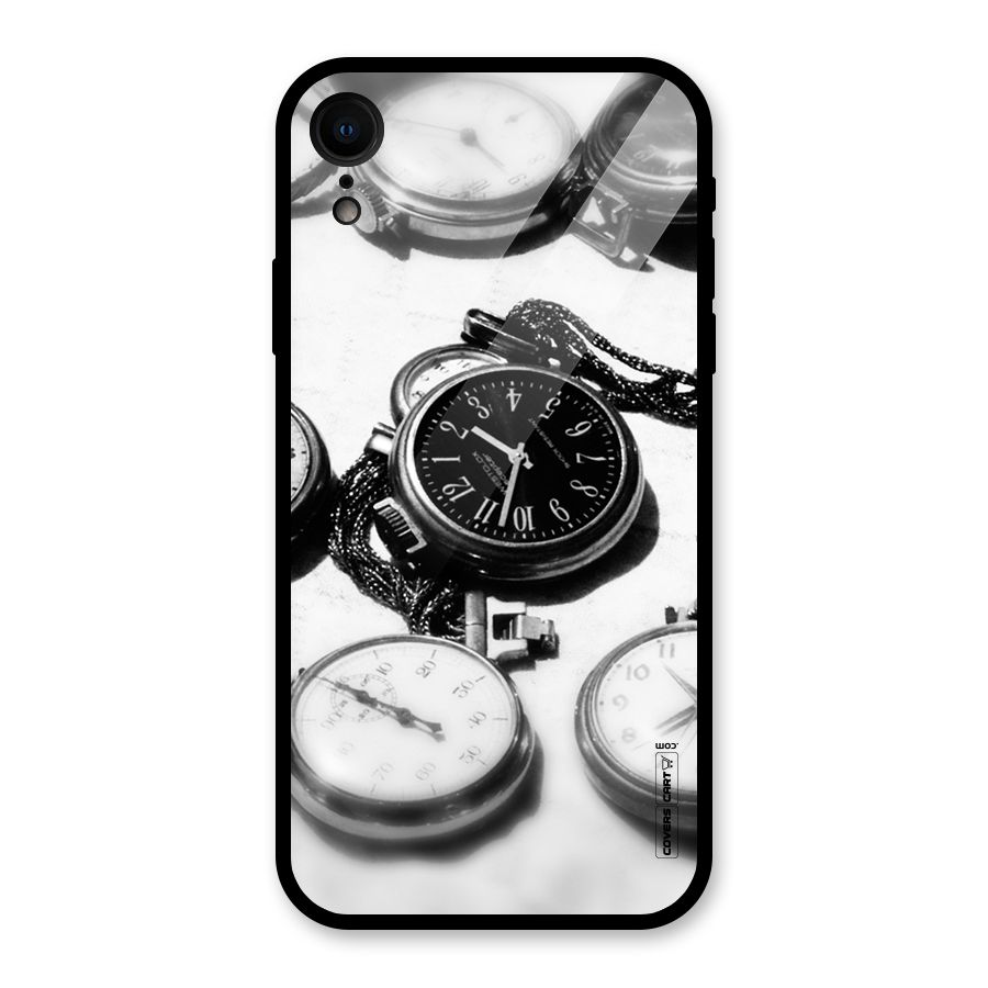 Clock Collection Glass Back Case for iPhone XR