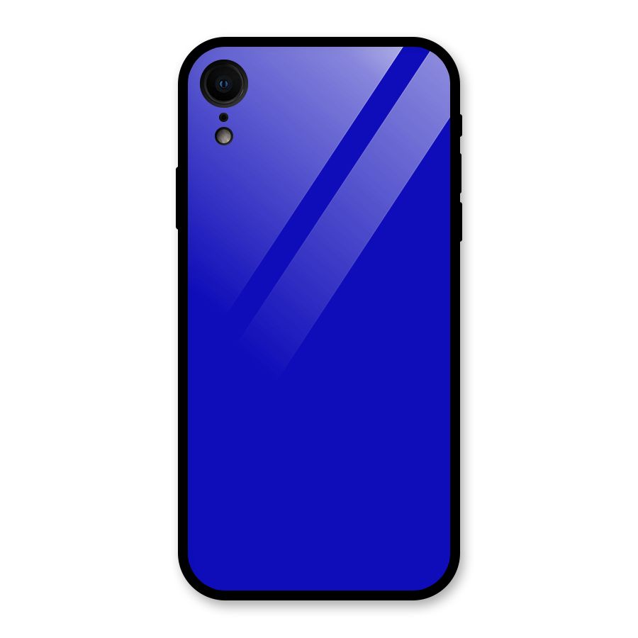 Cobalt Blue Glass Back Case for iPhone XR