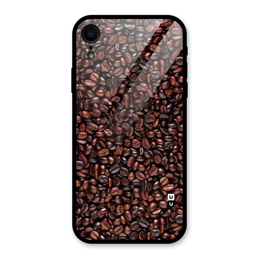 Cocoa Beans Glass Back Case for iPhone XR